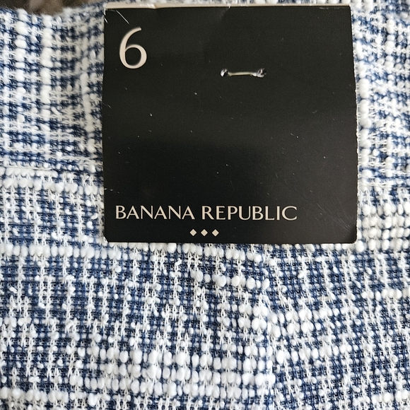 Banana Republic Blue and White Pencil Skirt - Picture 2 of 5
